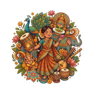 indian culture doodle