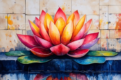 Vibrant Lotus Blossom