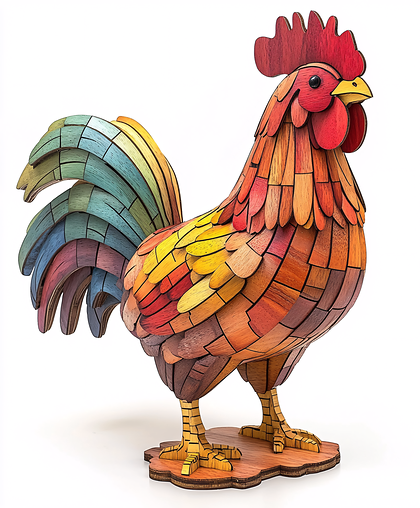 Vibrant Mosaic Rooster