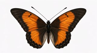 orange black butterfly