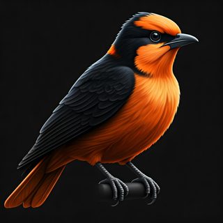 orange-black-bird