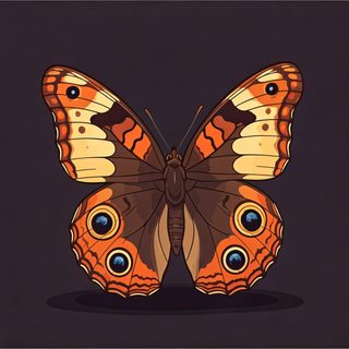 orange brown butterfly