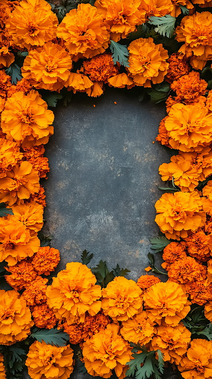 Vibrant Orange Marigold Arrangement