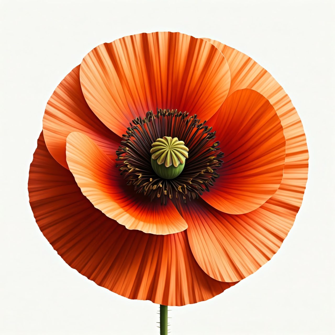 orange poppy flower