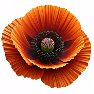 orange poppy flower