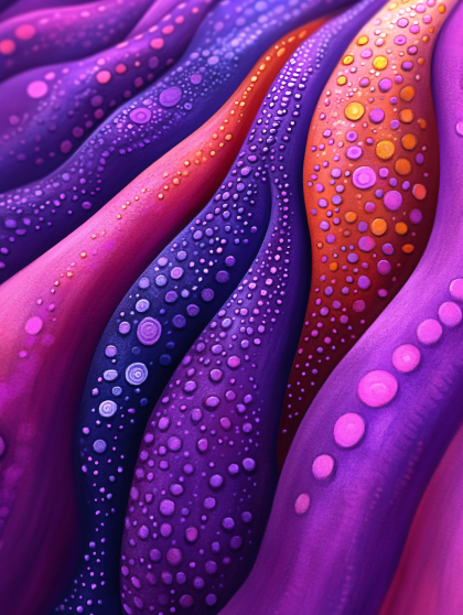 Vibrant Organic Waves