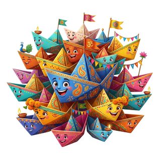 happy paper boats