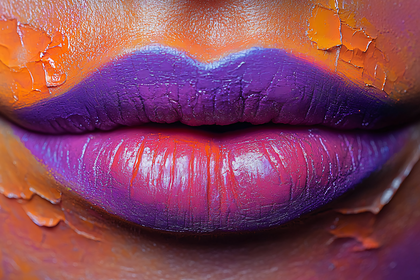 Vibrant Painted Lips