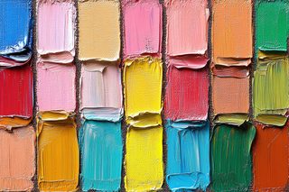 oil paint swatches