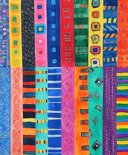Vibrant Patterned Stripes