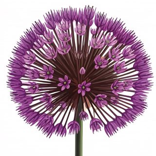 purple allium blossom
