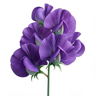 purple sweet peas