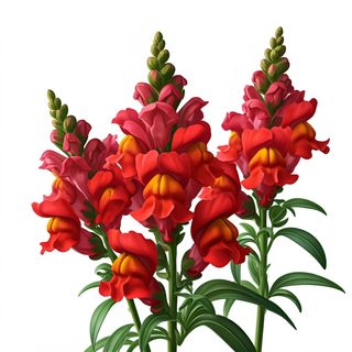 vibrant snapdragon flowers