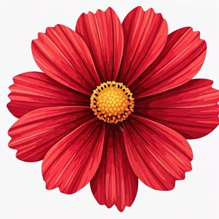 red cosmos flower