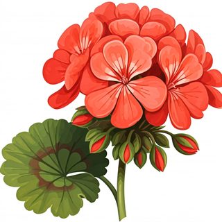 red geranium flower
