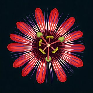 red passion flower