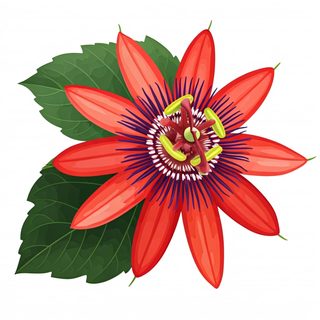 red passion flower