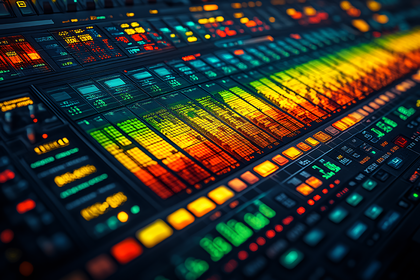 Vibrant Sound Mixer Control Panel