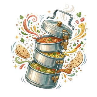 stacked tiffin carrier