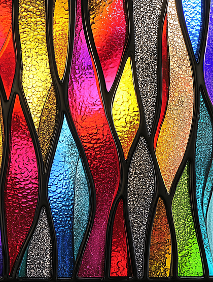 Vibrant Stained Glass Design