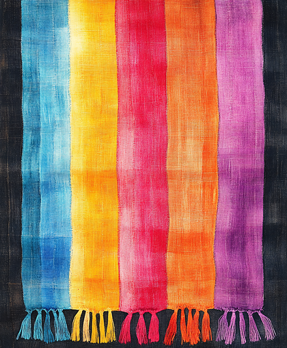 Vibrant Striped Textile
