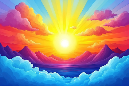 Vibrant Sunset Landscape