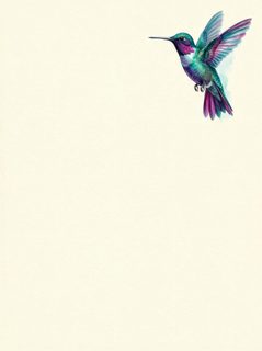 Watercolor Hummingbird