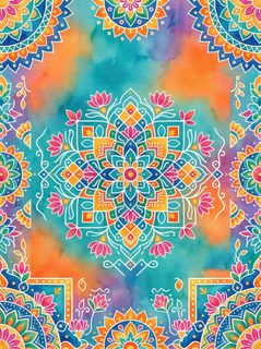 colorful mandala pattern