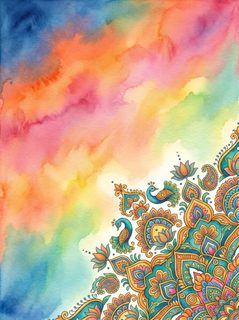 watercolor-peacock-mandala