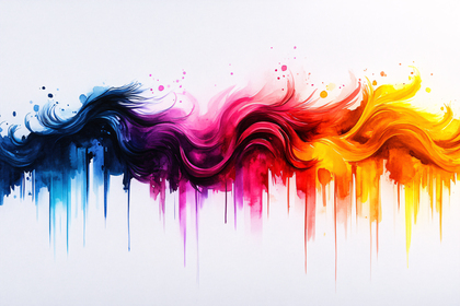 Vibrant Watercolor Wave