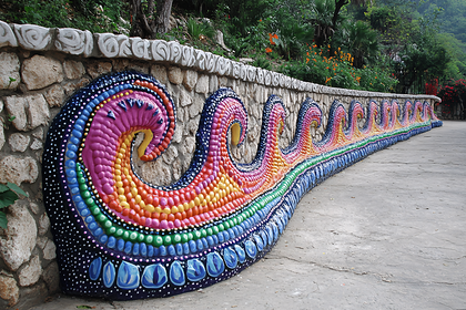Vibrant Wavy Wall Art