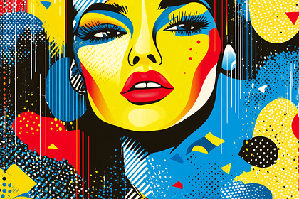 Vibrant Woman Portrait