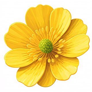 Yellow Buttercup Bloom