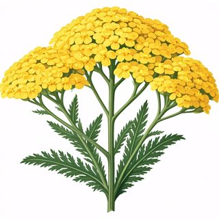 yellow yarrow flower