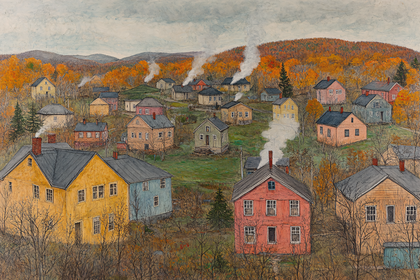Village In Autumn