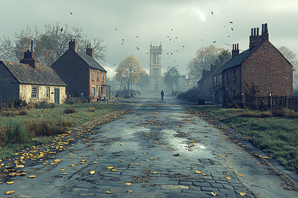 Village Street Scene