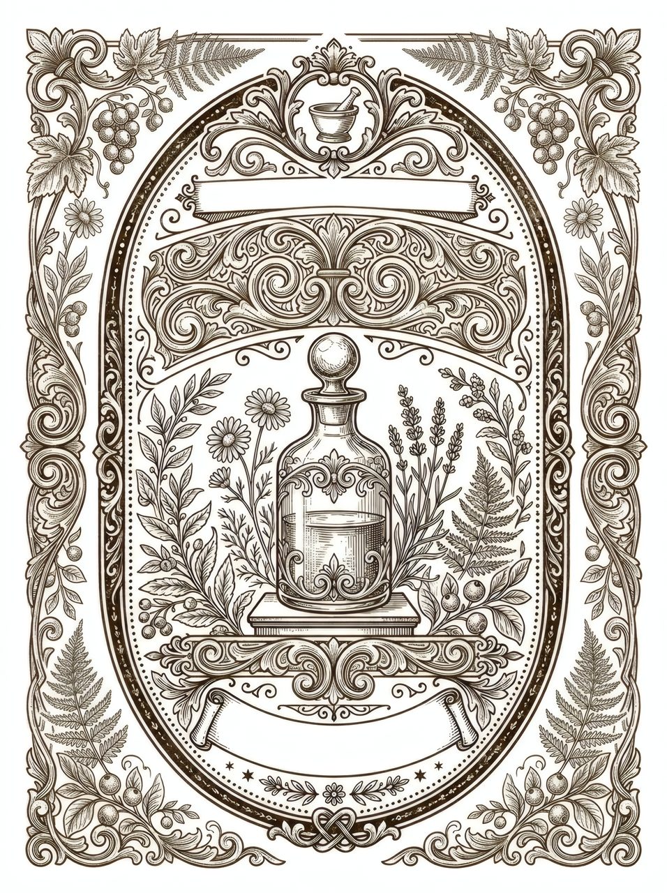 vintage apothecary label
