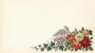 vintage floral corner