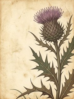 vintage scottish thistle