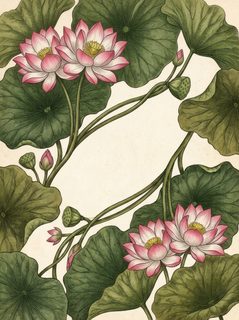 lotus flower frame