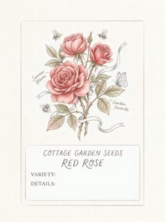botanical rose illustration