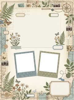 vintage botanical scrapbook