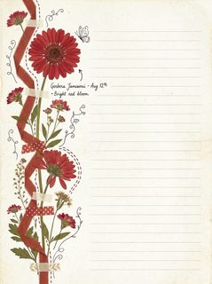 botanical stationery paper