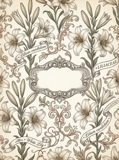 vintage lily frame