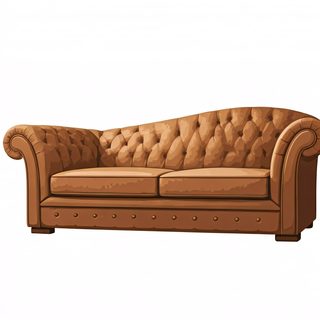 brown chesterfield sofa