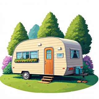 vintage camping trailer