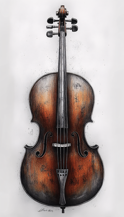 Vintage Cello Art