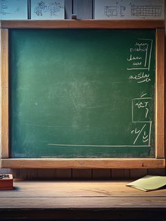 Vintage Classroom Chalkboard