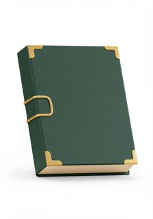 vintage green journal