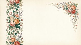 vintage floral frame